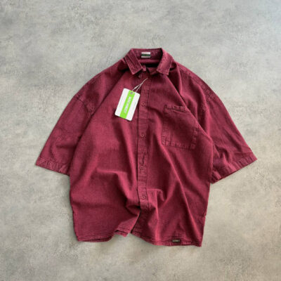 پیراهن ماچینیست رنگ burgundy