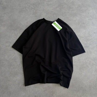 تیشرت بیسیک ماچینیست Oversized رنگ dark black