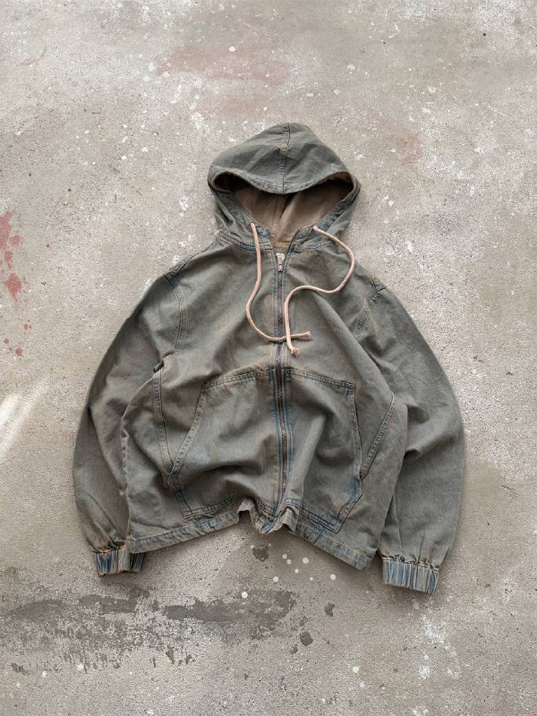 Lime jean jacket جکت جین Lime - Image 1