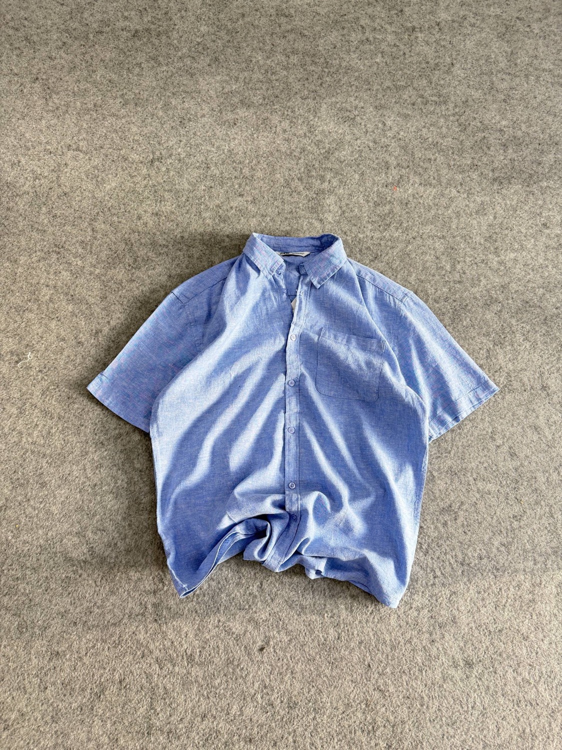 IMG_6517 پیراهن کنف ZARA Regular Fit انتخابی بینظیر برای استایل تابستانی و مینیمال - Image 1