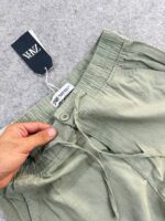 شلوار کارگو مردانه ZARA لینن | استایل کژوال تابستانی - Image 4