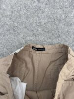 شلوار کارگو ZARA مردانه | نخ کتان گرم‌دار با دمپا کش | استایل خیابانی و روزمره - Image 4