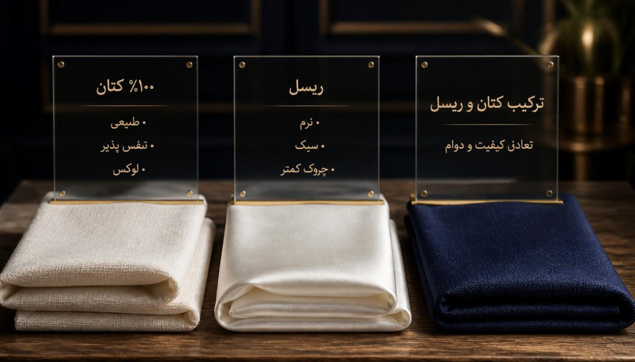 مقایسه کیفیت پارچه کتان، ریسل و ترکیب کتان و ریسل برای انتخاب بهترین پیراهن مردانه
