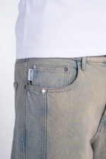 شلوار جین Sand Washed Rivet Denim برند Outtype - Image 6